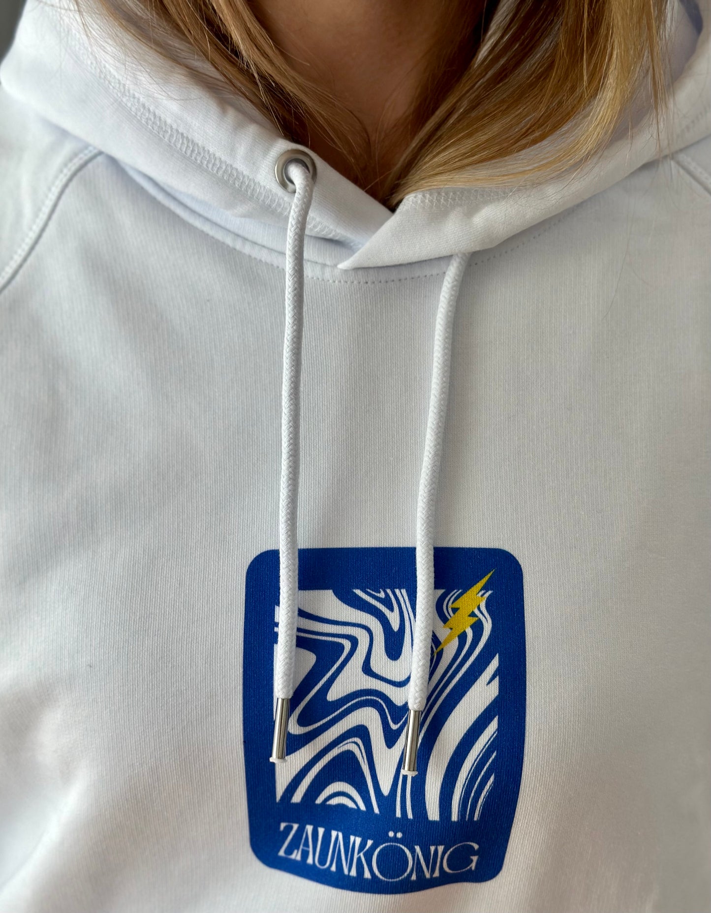 Regular Fit Hoodie "Lucky Zaunkönig" White