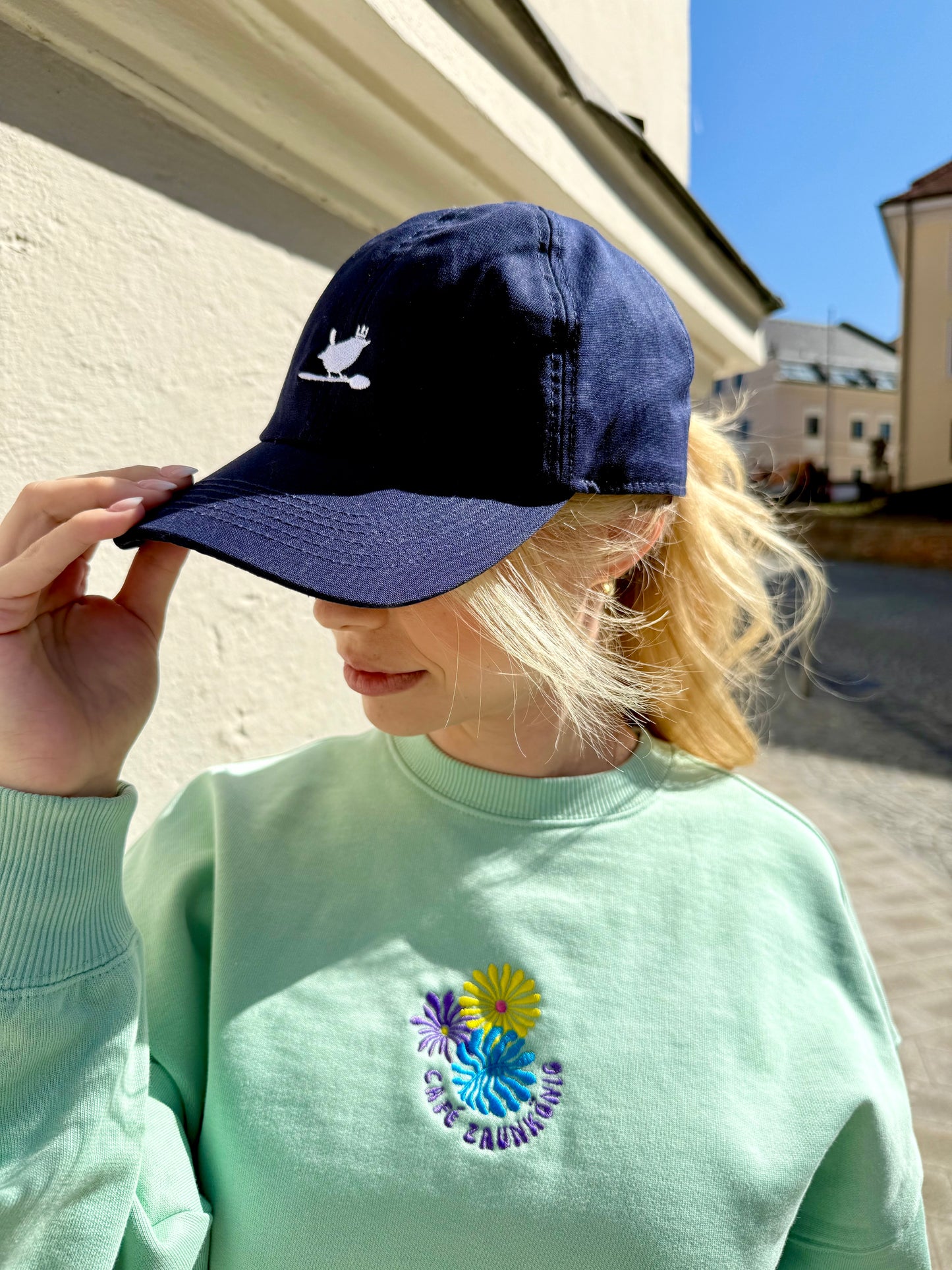 Cap "Oxford Navy- White