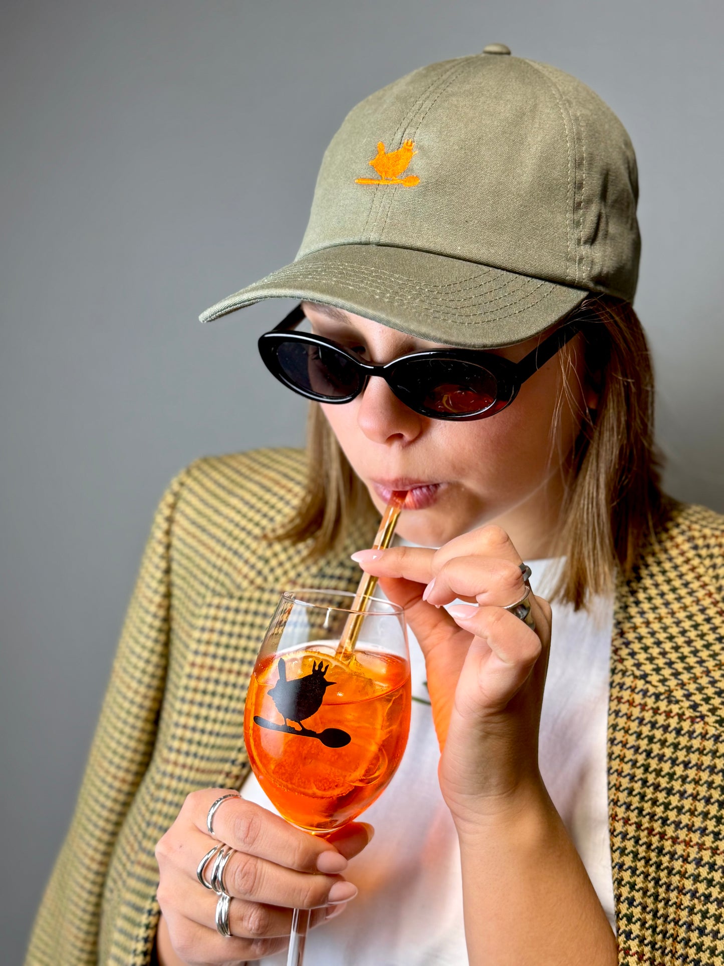 Cap "Olive Green - Orange"