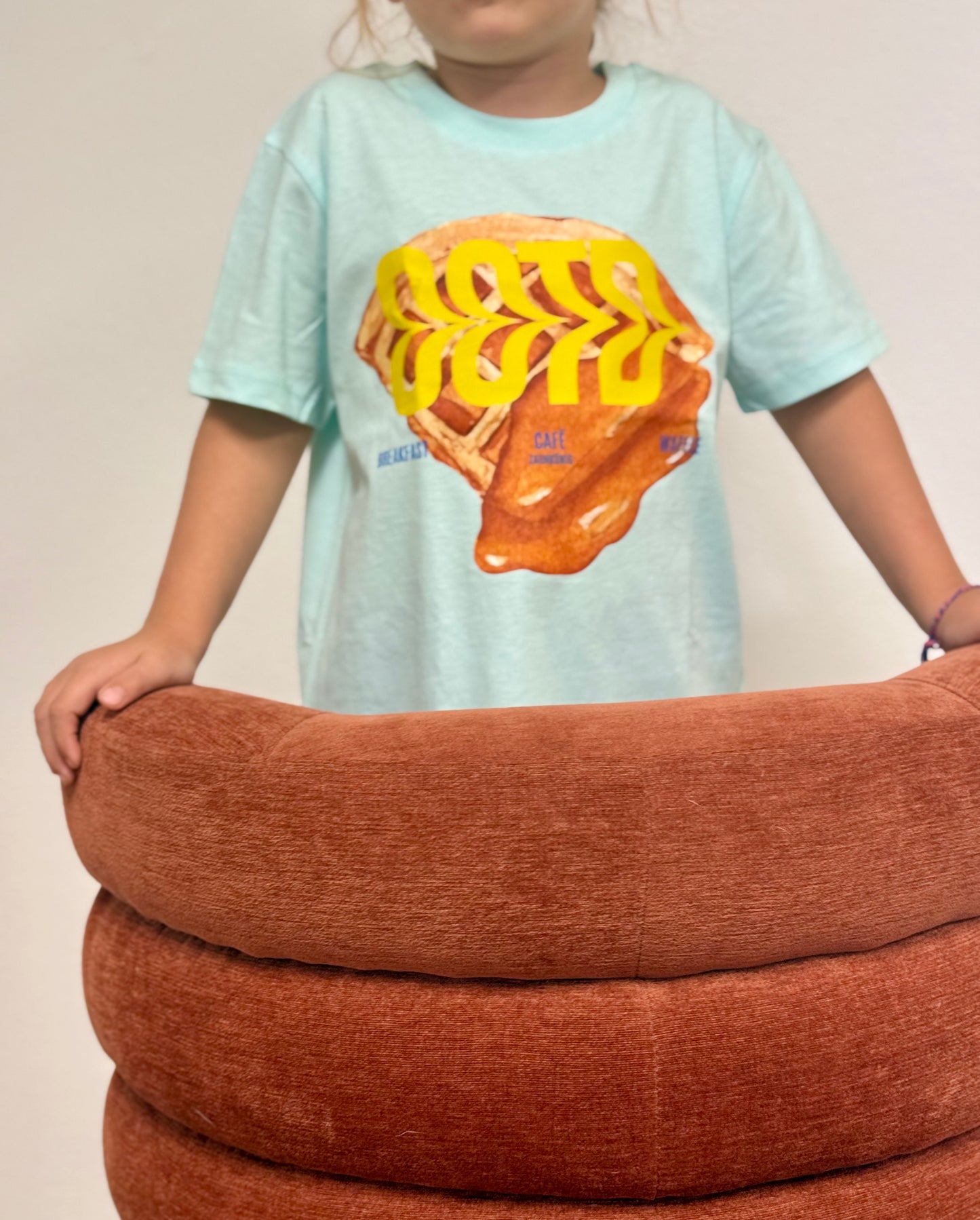 Kids Shirt "OOTD" Blue Waffel