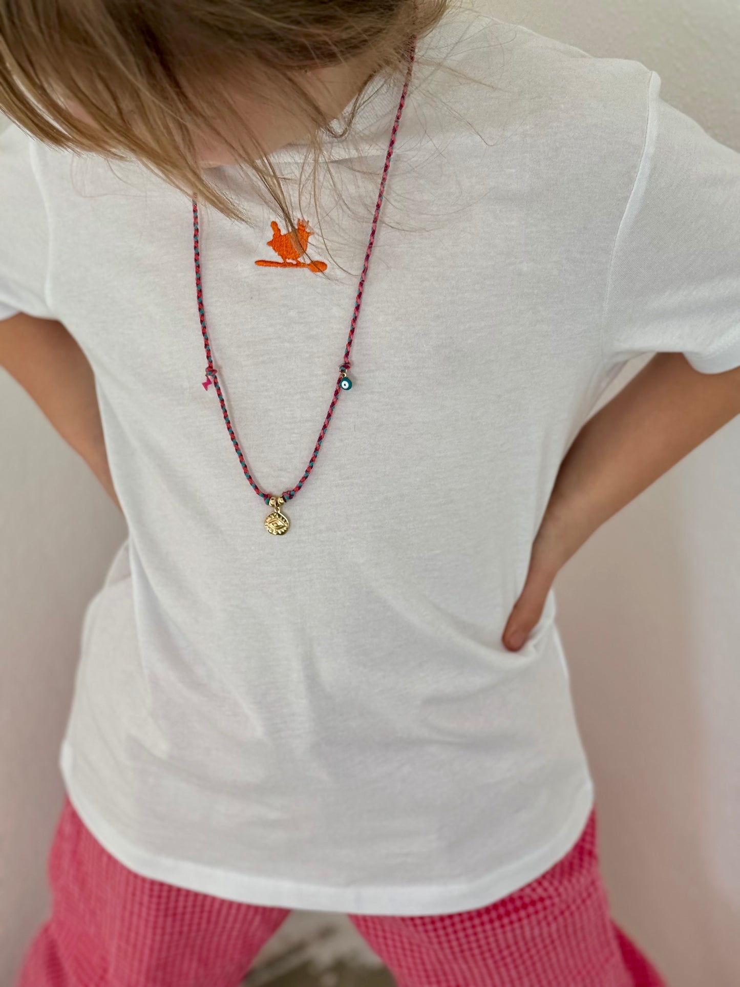 Kids Shirt "Orange" White