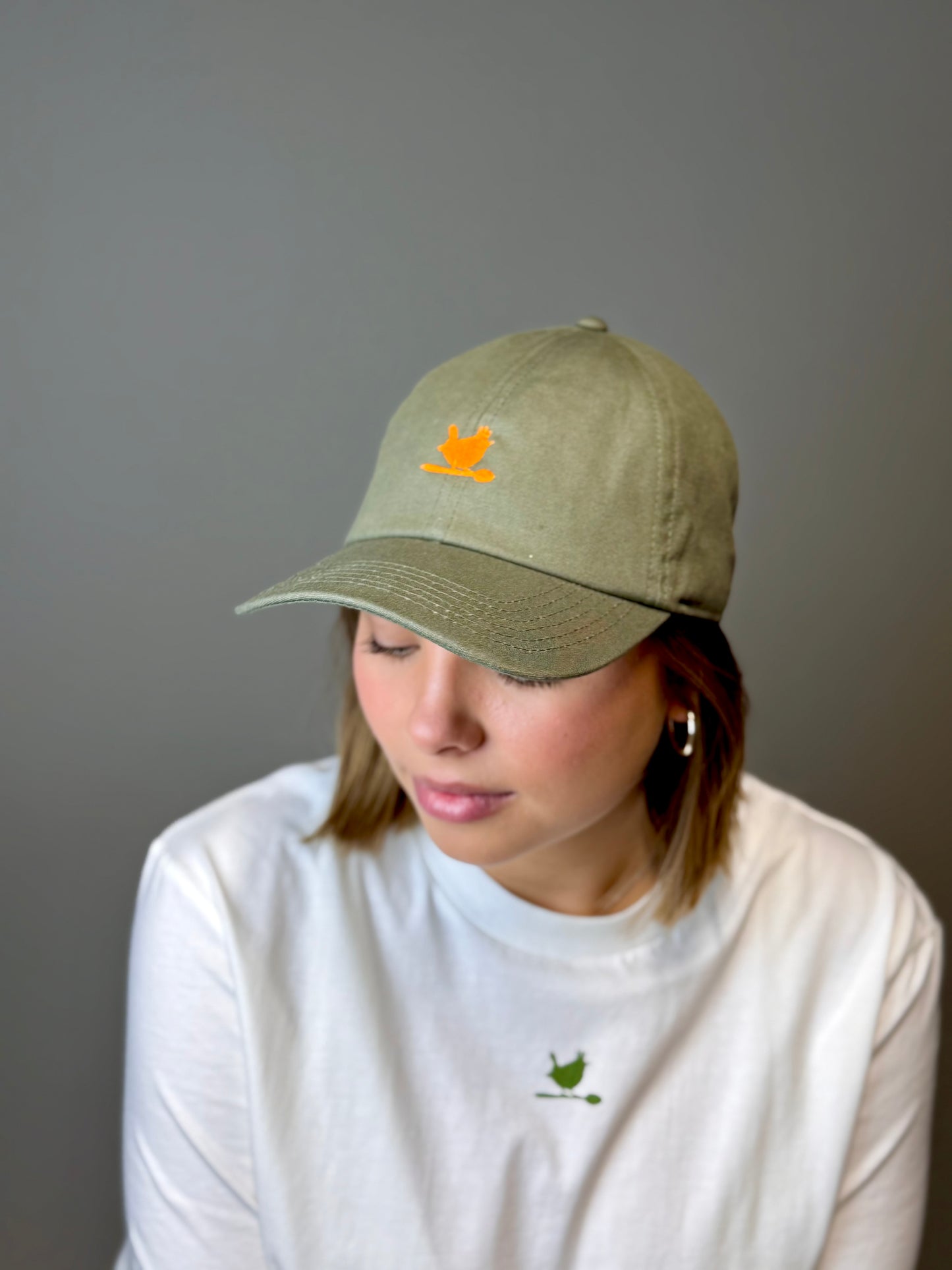 Cap "Olive Green - Orange"