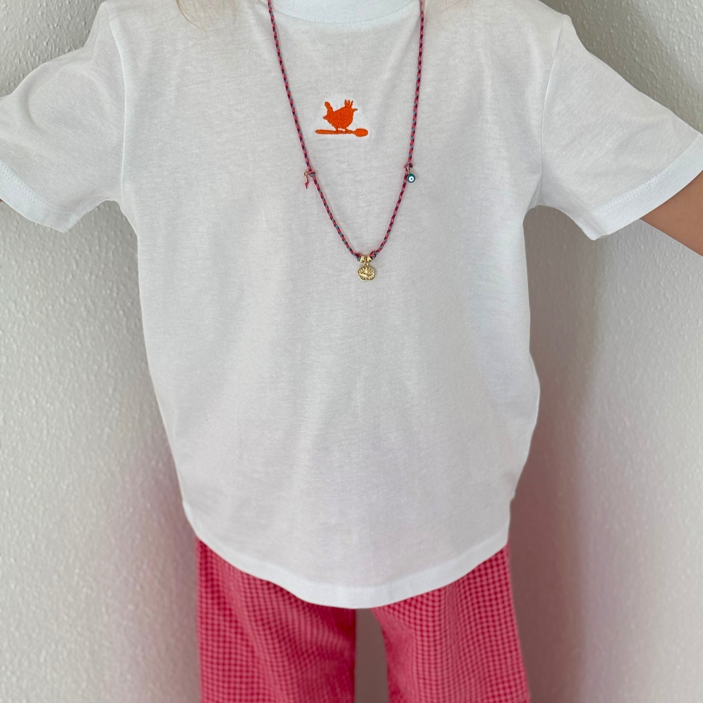 Kids Shirt "Orange" White