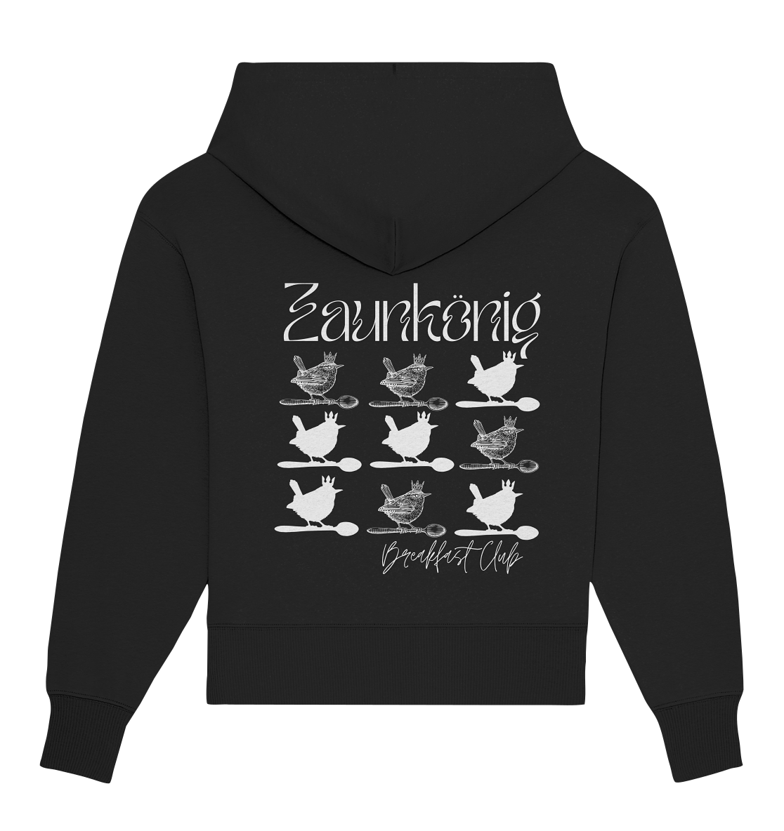 Oversized Hoodie "Zaunkönig" BLACK