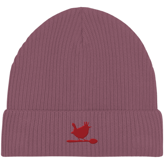 Beanie "Hibiscus Rose-Dunkelrot"
