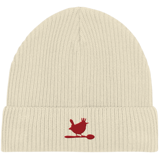 Beanie "Natur-Dunkelrot"