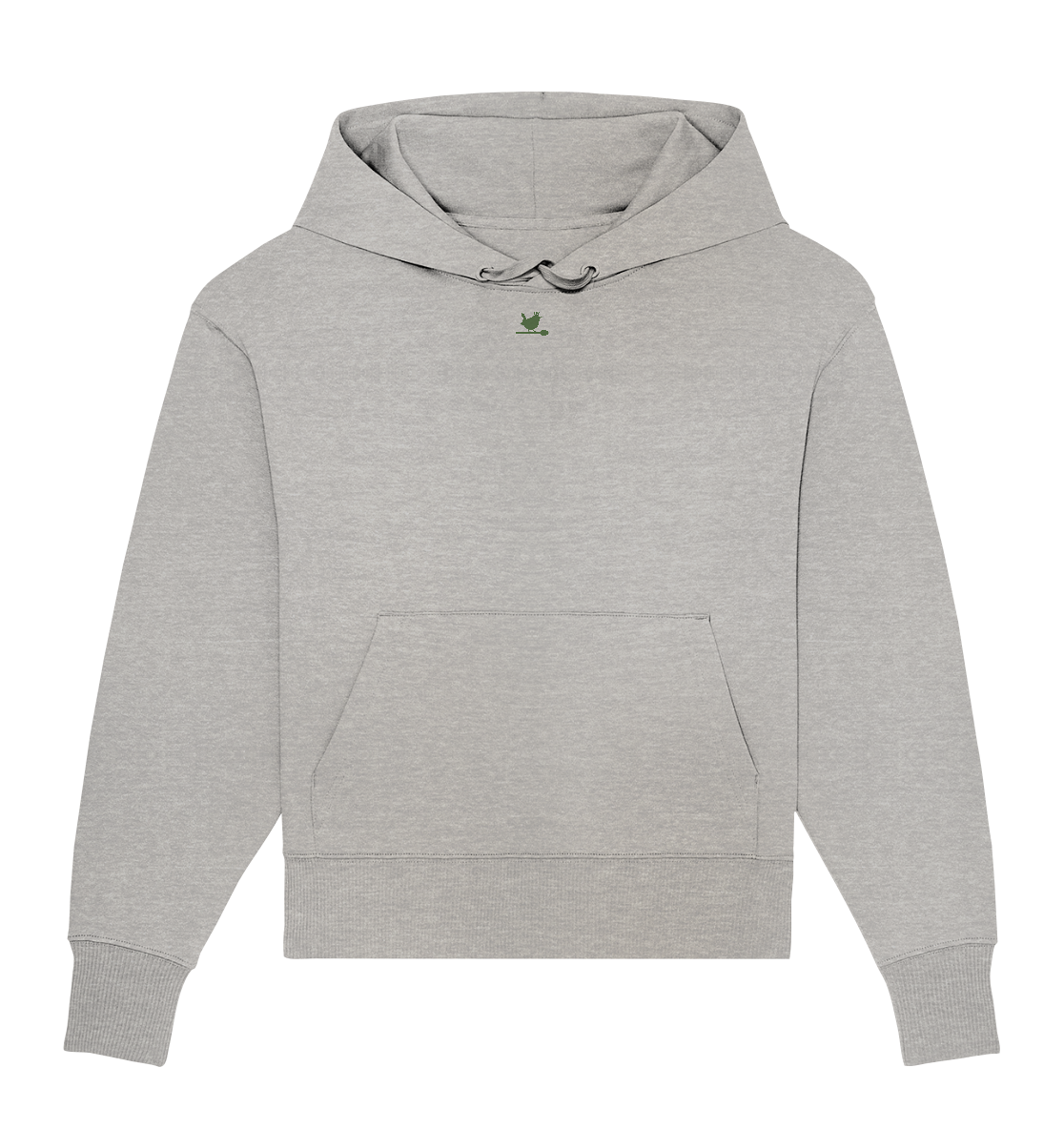 Oversized Hoodie "Waffle Lover" Heather Grey