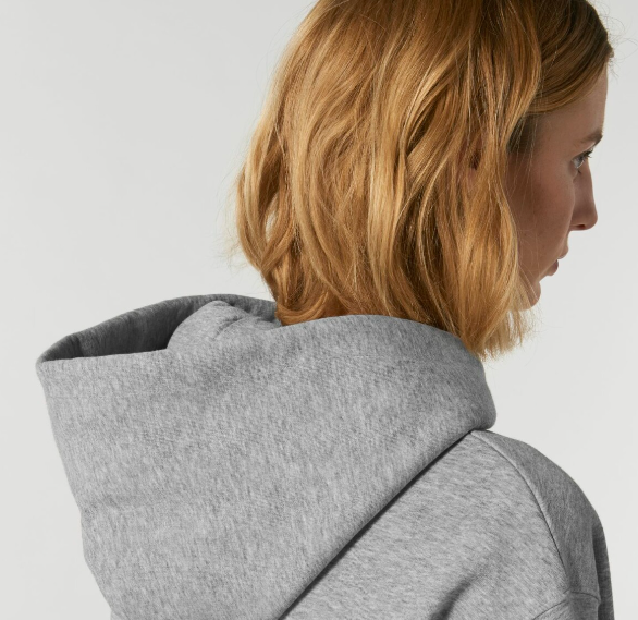 Oversized Hoodie "Waffle Lover" Heather Grey